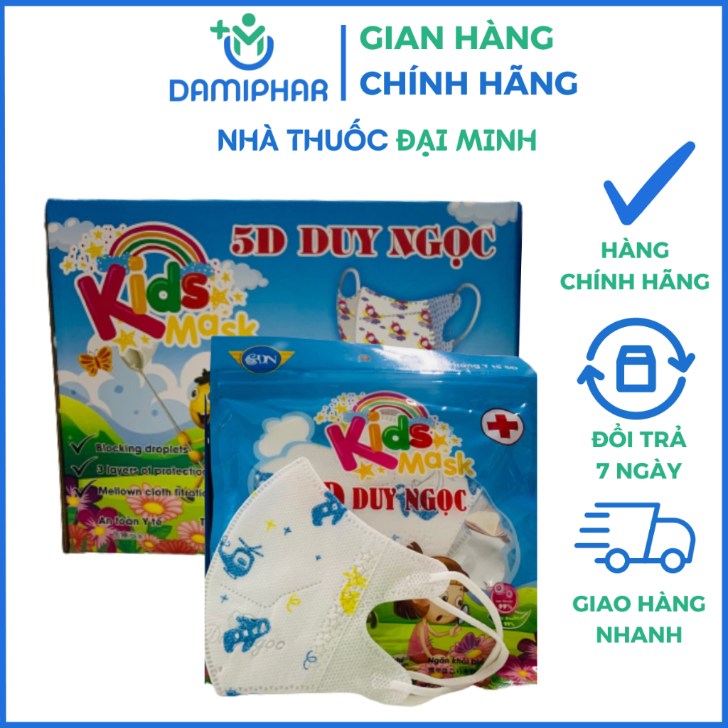 Khẩu Trang Trẻ Em 5D Duy Ngọc