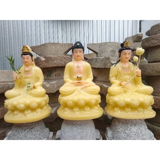 Tượng Tây Phương Tam Thánh cao 40cm