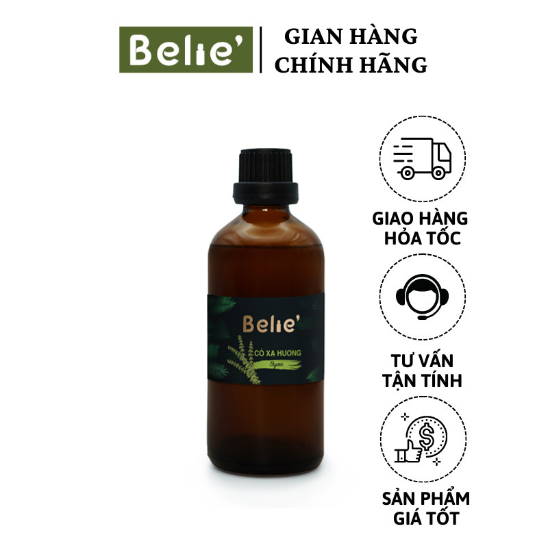 Tinh Dầu Cỏ Xạ Hương 10ml, 100ml Belie' Xông Thơm, Làm Nguyên Liệu Mỹ Phẩm, Nến Thơm, Nước Lau Sàn, Blend Xông Thơm