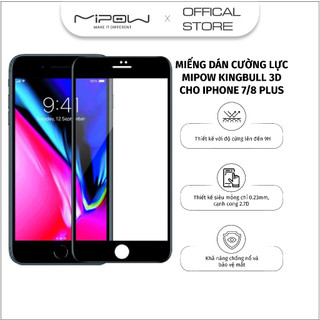 Miếng cường lực chống nhìn trộm Mipow Kingbull Premium 3D cho iPhone 7/8 Series