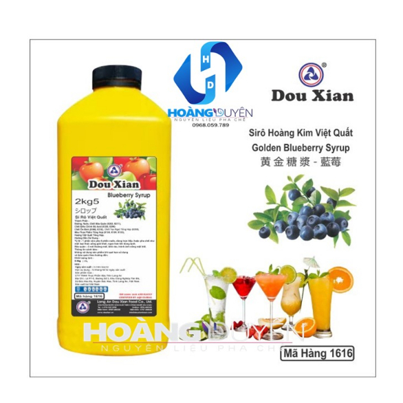 Siro Hoàng Kim Trái Cây Douxian 2,5kg