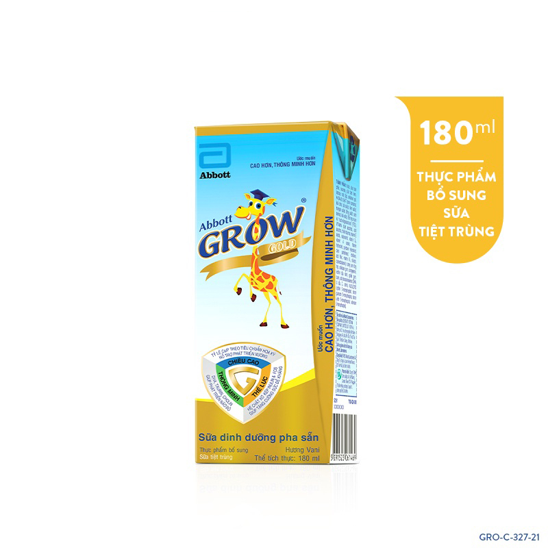 Thùng 48 hộp Sữa nước Abbott Grow Gold 180ml/ hộp