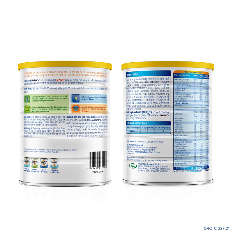 Sữa bột Abbott Grow 4  900g