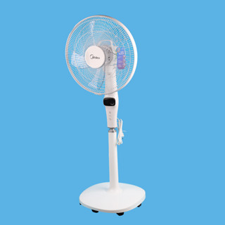 Quạt Đứng, Quạt Cây 5 Cánh Midea FS40-15DR (DC inverter 55W, Chỉnh Gió 12 Cấp, Có Điều Khiển Từ Xa)