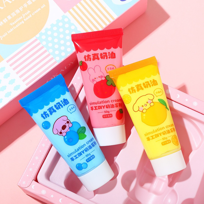 Kem keo DIY (có tặng kèm đầu bắt keo) hương trái cây trang trí ốp lưng, trang trí toploader