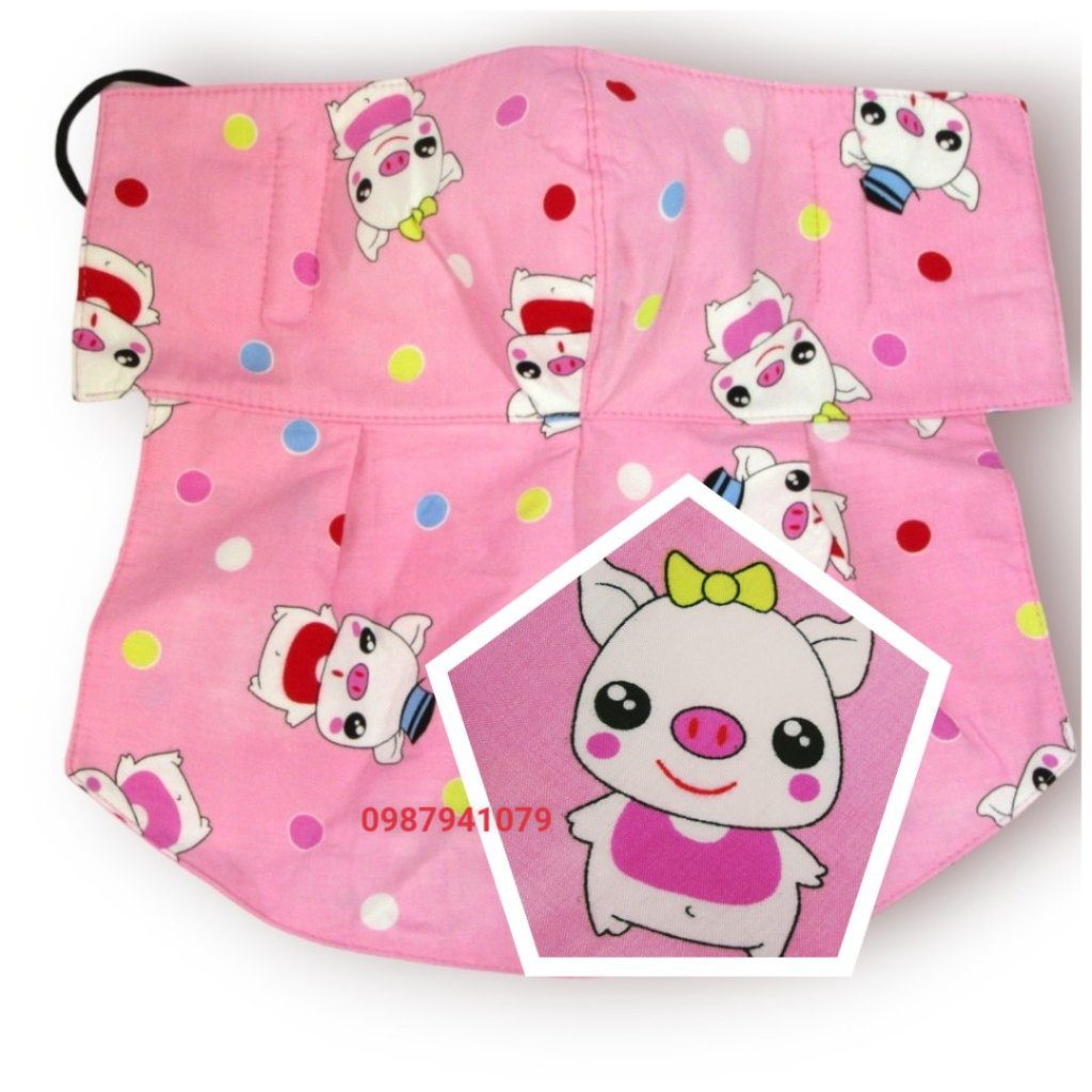 Khẩu trang, Khẩu trang chống nắng có yếm che nắng, chống tia UV hiệu quả, họa tiết hình thú ngộ nghĩnh