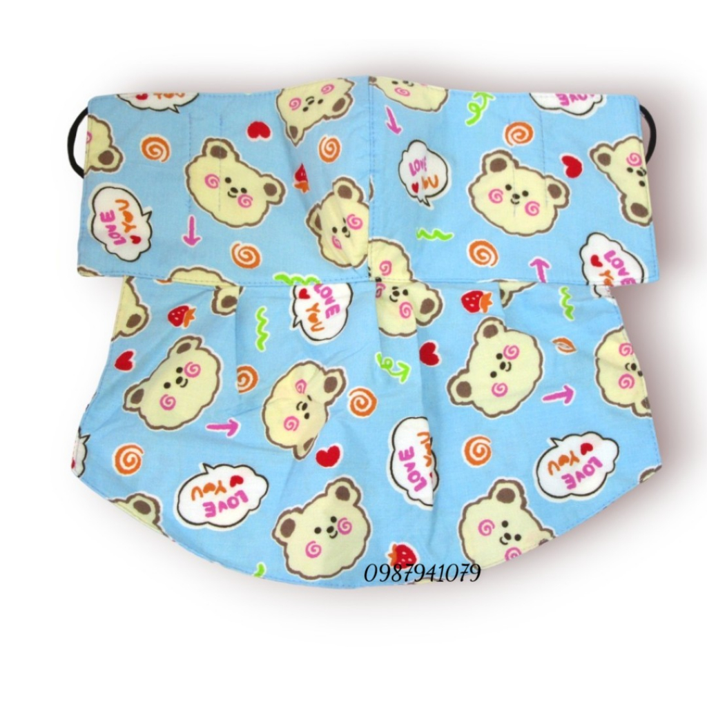 Khẩu trang, Khẩu trang chống nắng có yếm che nắng, chống tia UV hiệu quả, họa tiết hình thú ngộ nghĩnh