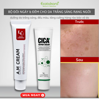 Bộ đôi chăm sóc da trắng mịn CICA+ Repair Cream & A.M Cream mờ nám, trắng da, dưỡng da mịn màng