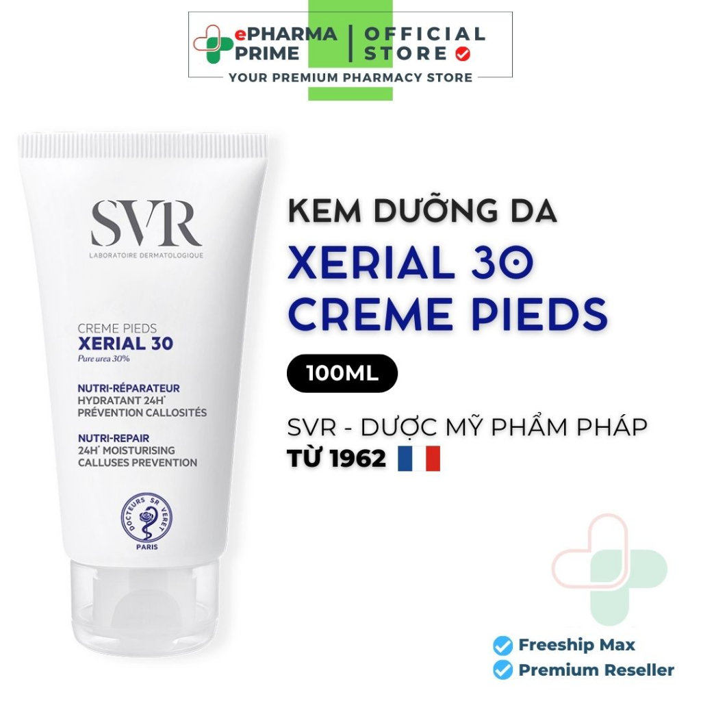 SVR Xérial 30 Crème Pieds - Kem Dưỡng Da Chân Dành Cho Khô Nứt Nẻ 50ml