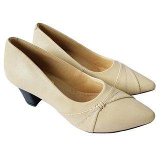  Giày Cao Gót Da Bò Thật BIGBEN Cao 5 Phân GCG120 