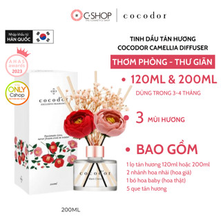 [NEW] Tinh dầu tán hương Ccodor camellia diffuser 120ml, 200ml giúp thơm phòng, tỏa hương _Mỹ phẩm Hàn Quốc chính hãng