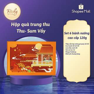 Bánh trung thu Richy hộp bộ sưu tậpThu 6 bánh cao cấp