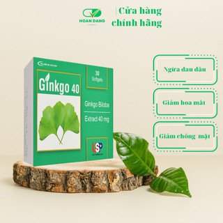 Viên uống giảm các triệu chứng đau đầu, chống mặt, hoa mắt GinKgo40 - Hộp 30 viên.