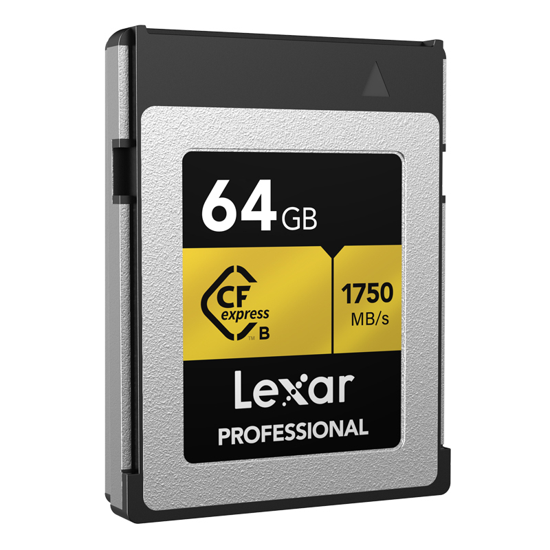 Thẻ nhớ Lexar 64GB 128GB CFexpress Type B Gold series, quay video 8K, tốc độ đọc đến 1750Mb/s, ghi 1000Mb/s, BH 5 năm