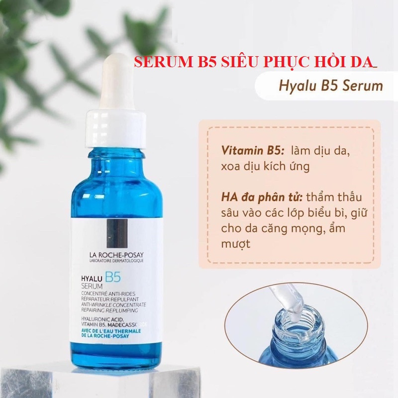 Serum B5 B3 C10 nguyên chất La Roche Posay dưỡng chất chuyên sâu cho da trắng mịn màng 30ml -Khani