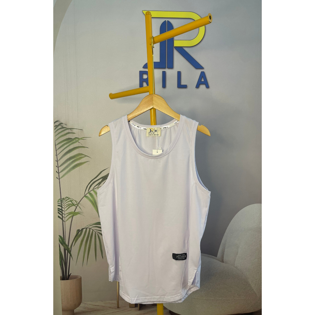 Áo tanktop nam, áo thun ba lỗ cổ tròn, chất liệu cotton co giãn, thấm hút tốt