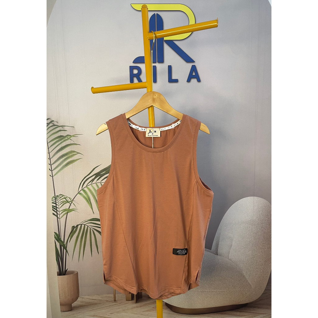 Áo tanktop nam, áo thun ba lỗ cổ tròn, chất liệu cotton co giãn, thấm hút tốt