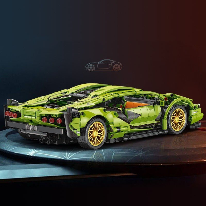 Đồ Chơi Lắp Ráp Siêu Xe Mô Hình Điều Khiển Từ Xa RC Lamborghini Sian Tỉ Lệ 1:14 JKC7101 Với 1000+ Mảnh Ghép