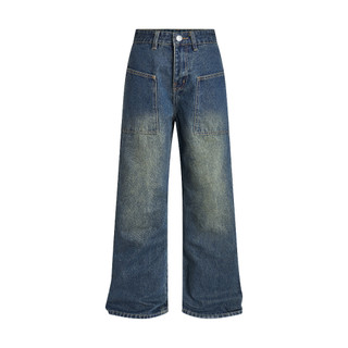 Quần Jean Túi Vuông Teelab Local Brand Unisex Blue Ocean GP009