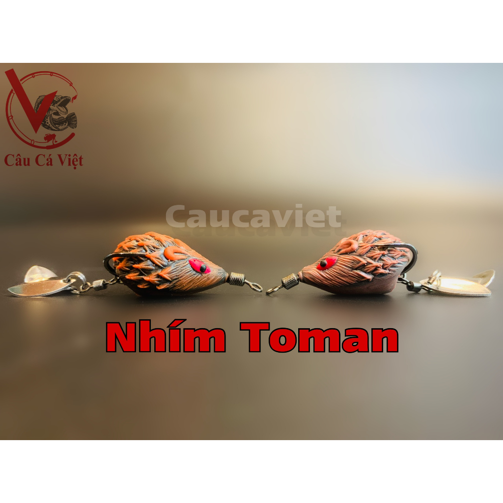 Nhím Toman mini. Body siêu nhỏ câu cá nhỏ, cá tự nhiên.