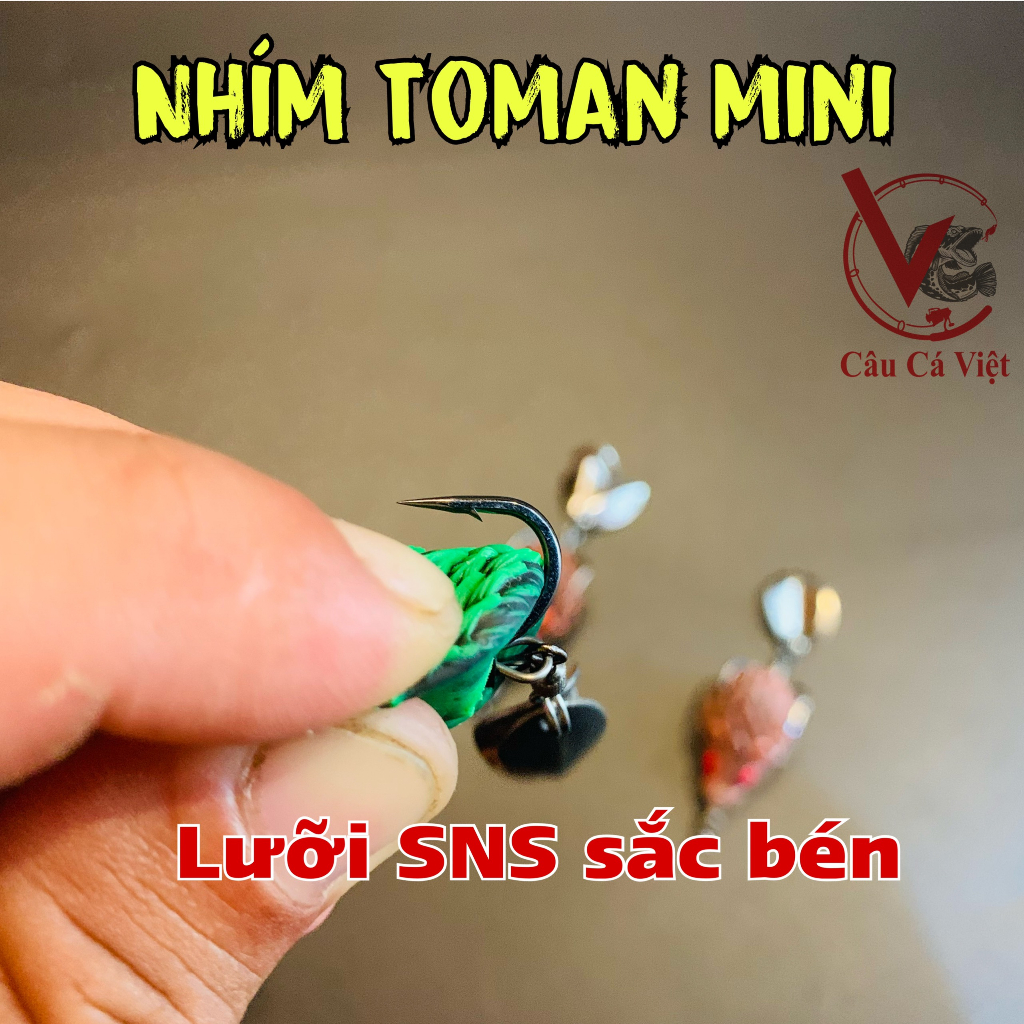 Nhím Toman mini. Body siêu nhỏ câu cá nhỏ, cá tự nhiên.