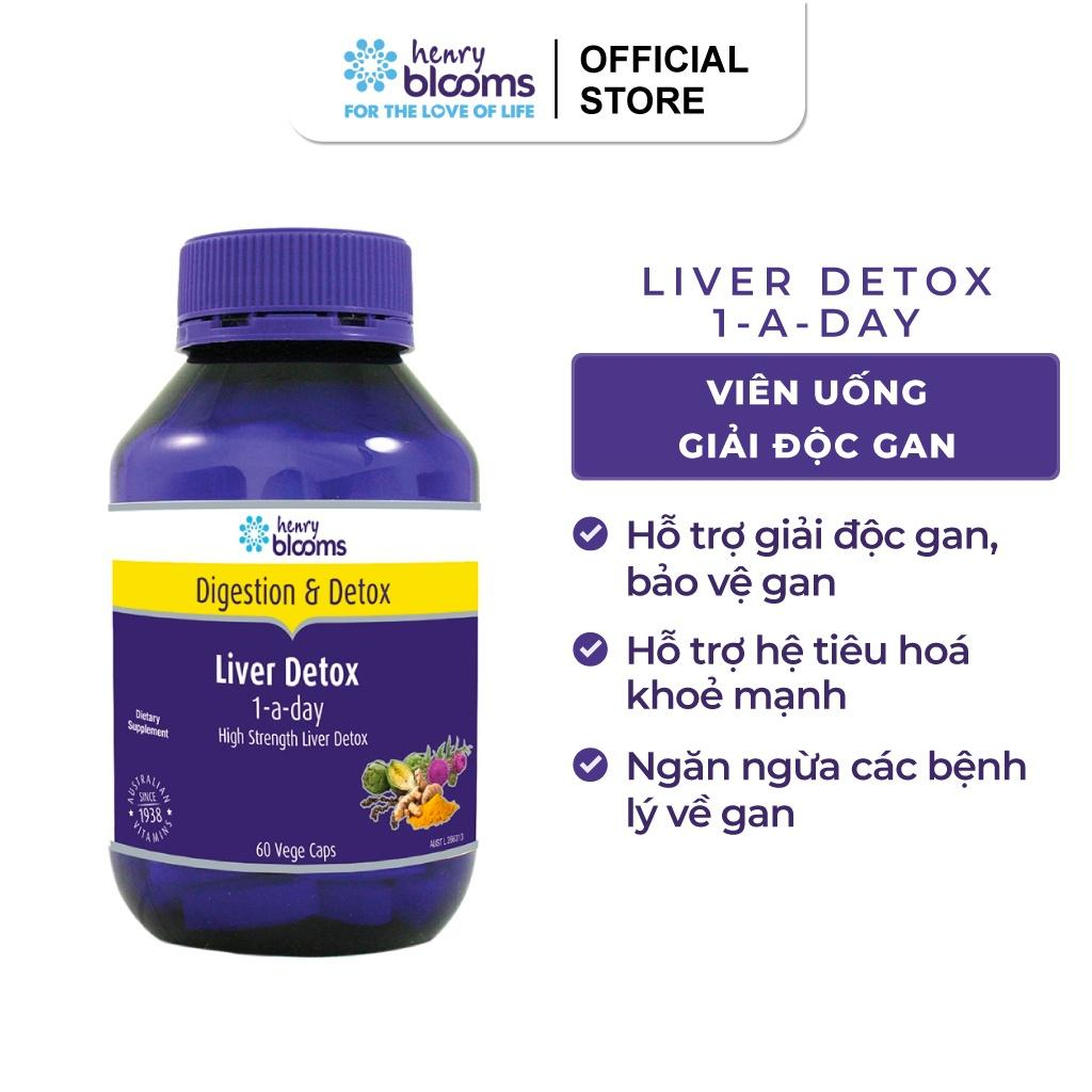 Viên uống thải độc, phục hồi chức năng gan Henry Blooms Liver Detox 1-a-day 30 viên