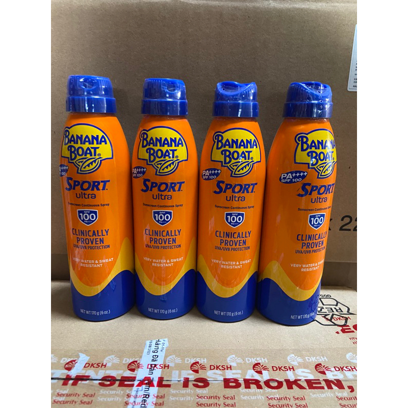 Bình Xịt Chống Nắng Thể Thao Banana Boat Sport  Chai 170ml / Hàng chuẩn Mỹ bảo vệ da và tia UV