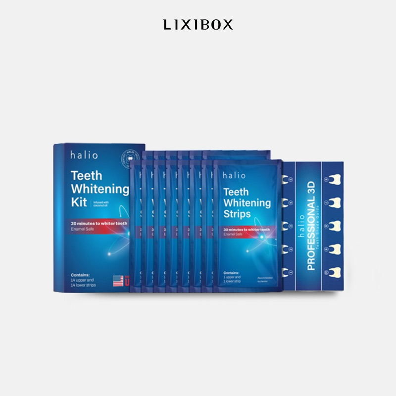 Set 14 Miếng Dán Trắng Răng Không Ê Buốt Halio Teeth Whitening Kit