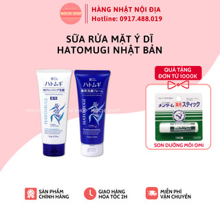 Sữa rửa mặt ý dĩ Hatomugi Naturie Nhật Bản 130g/170g - Mochishop
