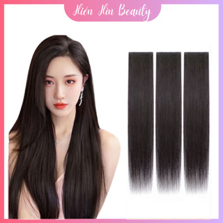 Tóc Giả Kẹp 3 Phím Dài Thẳng Mềm Mượt Giúp Mái Tóc Dài Dày Phồng Đẹp Tự Nhiên Dành Cho Nữ Dễ Dàng Sử Dụng