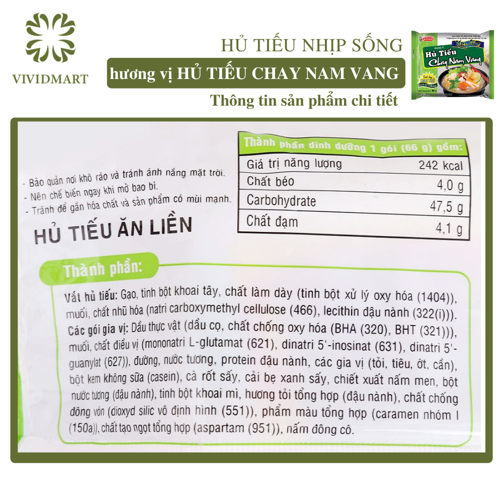 - ACECOOK - Hủ tiếu Nhịp Sống 5 vị: hủ tíu nam vang, nam vang CHAY, nam vang khô, bò kho và sườn heo