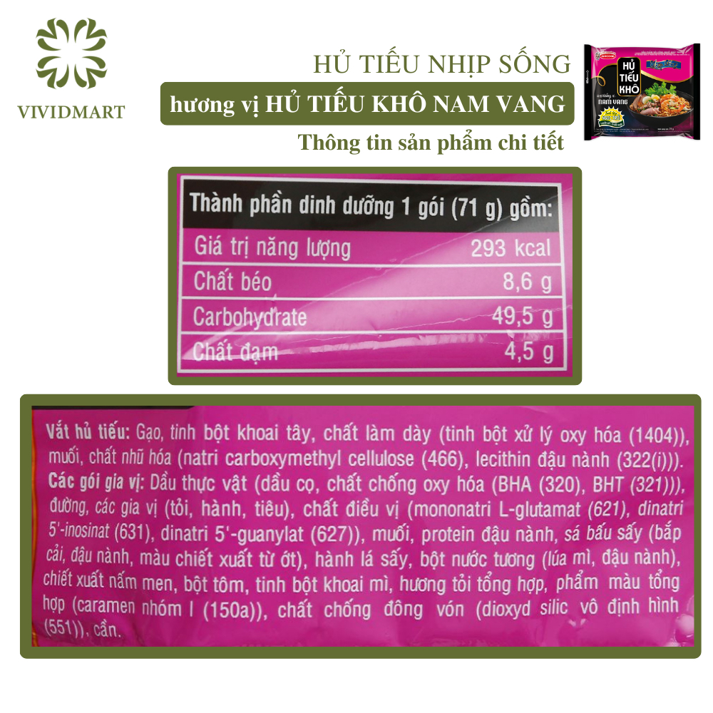 - ACECOOK - Hủ tiếu Nhịp Sống 5 vị: hủ tíu nam vang, nam vang CHAY, nam vang khô, bò kho và sườn heo