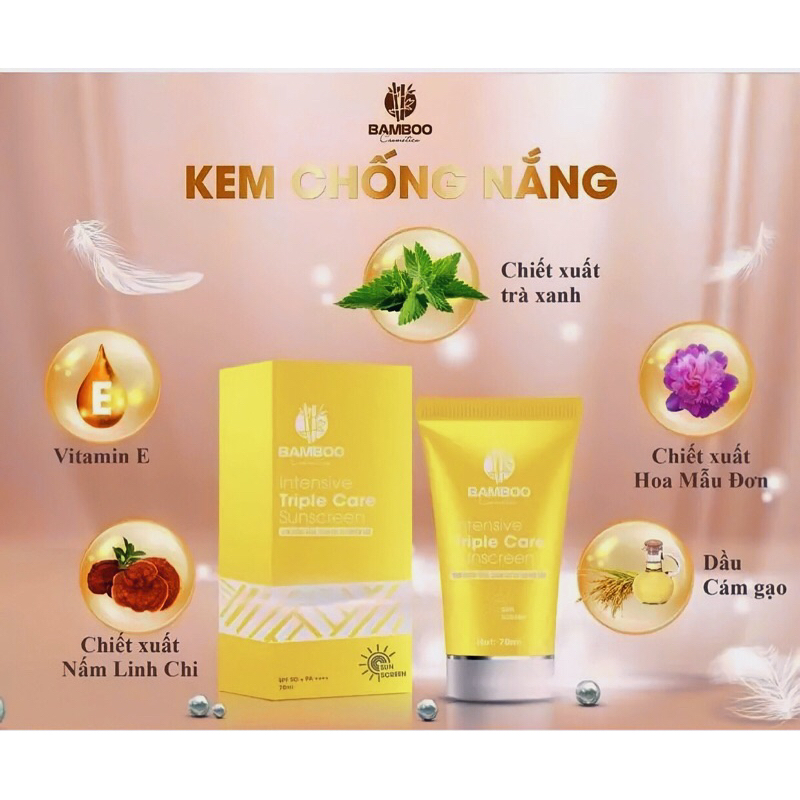 Kem chống nắng, dưỡng da chuyên sâu BAMBOO