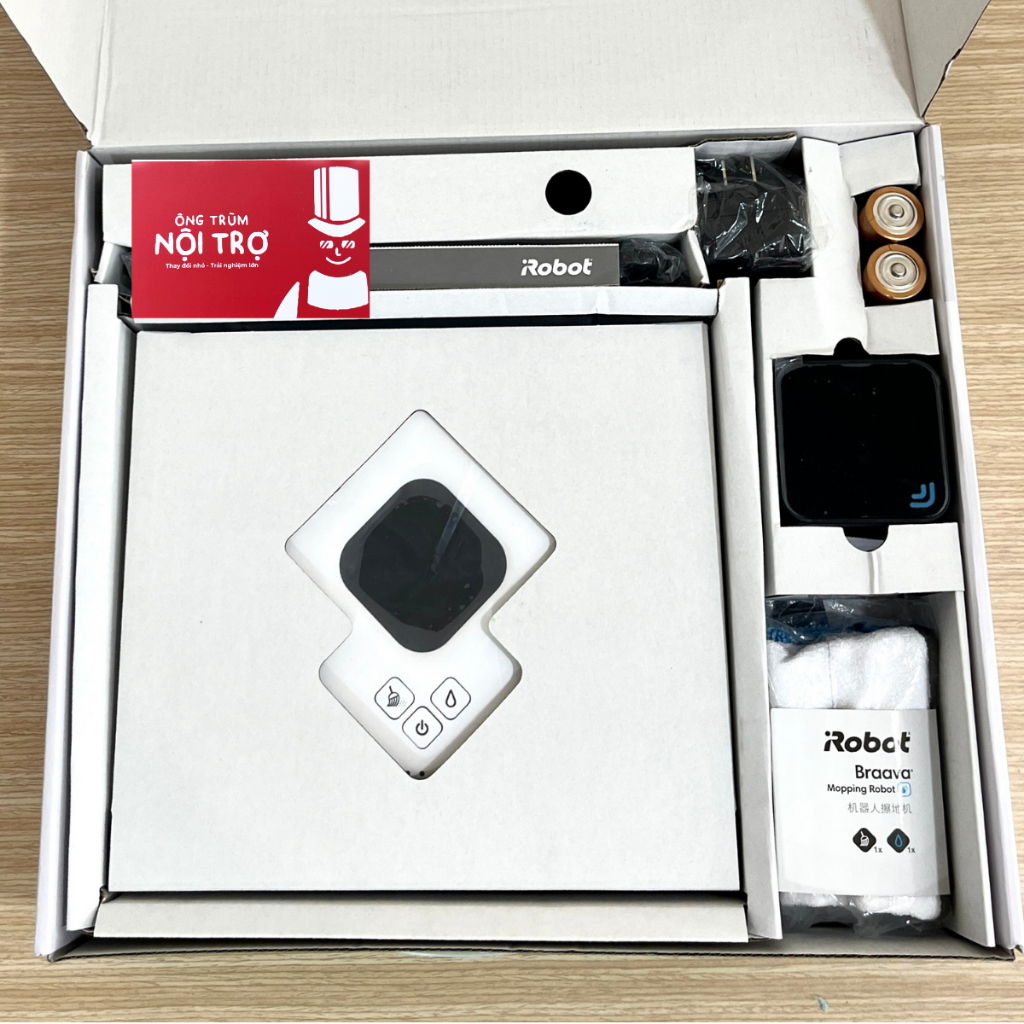 Robot lau nhà _ iRobot Braava 381 lau nhà thương hiệu Mỹ _ Máy lau nhà _ Irobot Braava 380 380t 380j