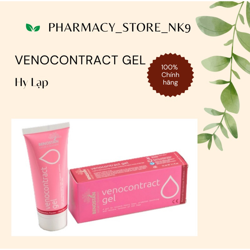 CHÍNH HÃNG | VENOCONTRACL GEL - Gel bôi giãn tĩnh mạch tay chân 5ml - Hy Lạp