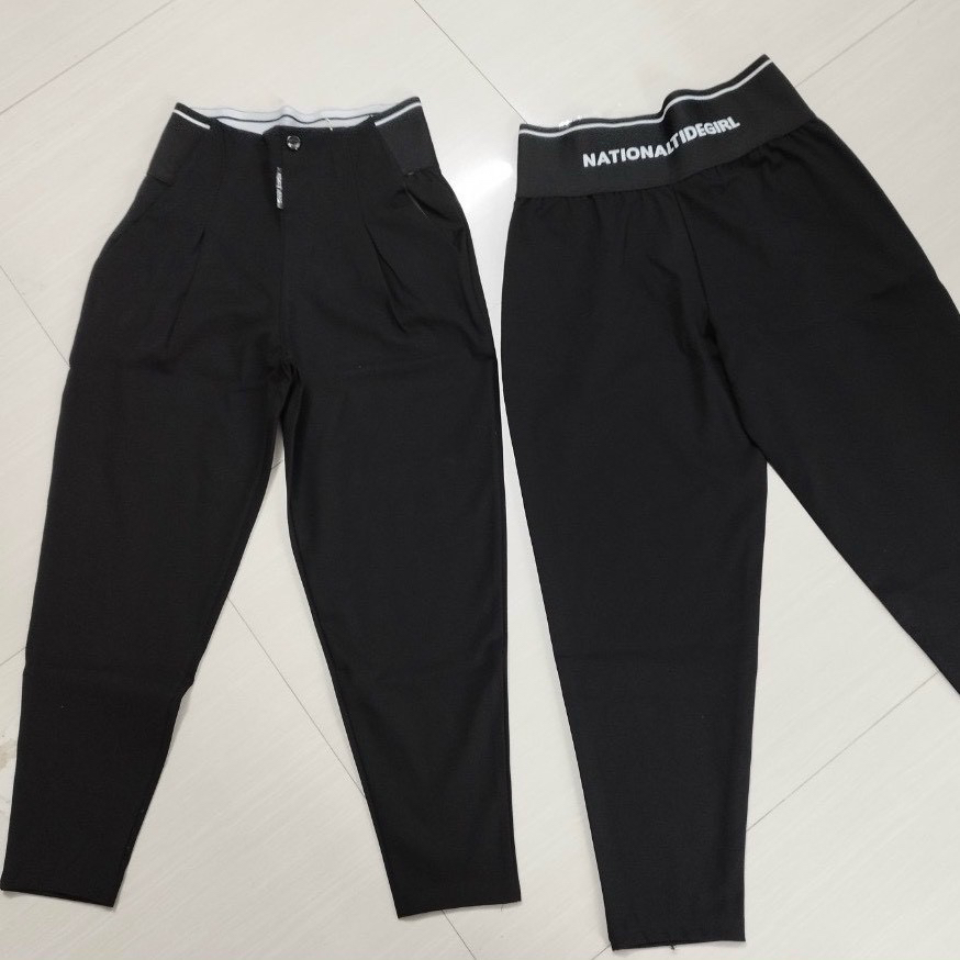 Quần baggy umi cạp cao co giãn 991