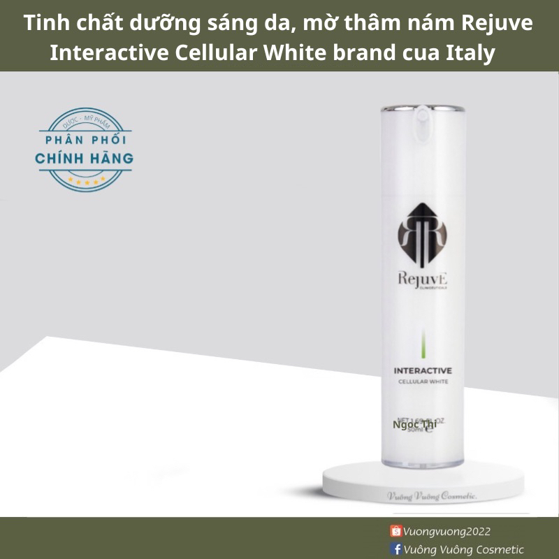 TINH CHẤT DƯỠNG DA TRẮNG SÁNG VÀ NGĂN NGỪA TĂNG SẮC TỐ INTERACTIVE CELLULAR WHITE 50ml
