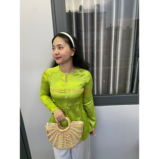 ÁO BÀ BA DÂY KÉO GẤM ĐẸP (KHÔNG KÈM QUẦN)