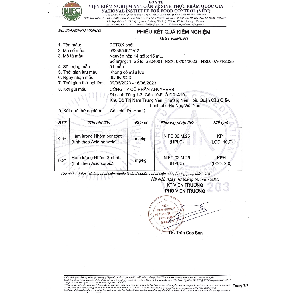 VITRUE DETOX PHỔI - Vitrue Detox