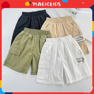 Quần đùi kaki bé trai Magickids dáng ngắn size đại phong cách Hàn Quốc thời trang trẻ em mùa hè thoáng mát QN23021