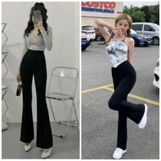 Quần Nữ Lưng Chun Ống Rộng Quần Nữ Ống Suông Lưng Cao Co Giãn 4 Chiều Thời Trang Cao Cấp