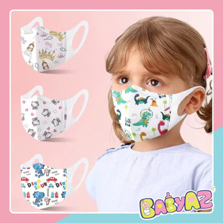 Khẩu trang 3D cho bé, sét 10 khẩu trang y tế trẻ em 3 lớp kháng khuẩn ngăn bụi hiệu quả cho trẻ 3 đến 10 tuổi