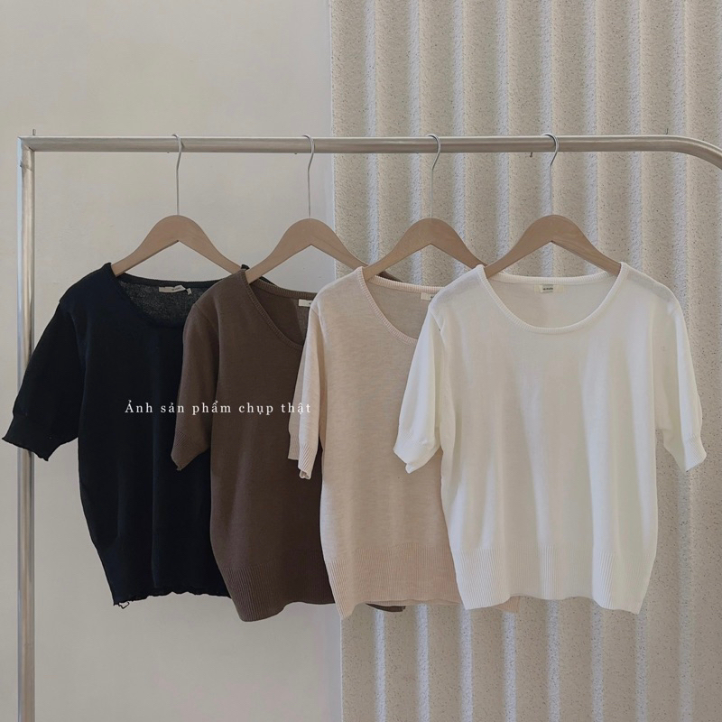 Áo mongtoghi trơn basic UP STUDIO (ẢNH SP CHỤP THẬT)