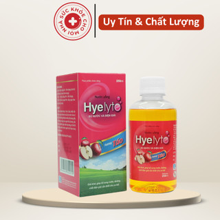 xả hàng date 10 - 2025 Nước Uống Bù Nước Điện Giải Hyelyte.Hương Cam,Táo.Chai 250ml