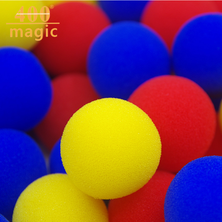 Ảo thuật 2 bông banh tròn hàng nhập bông xốp mịn màu đẹp