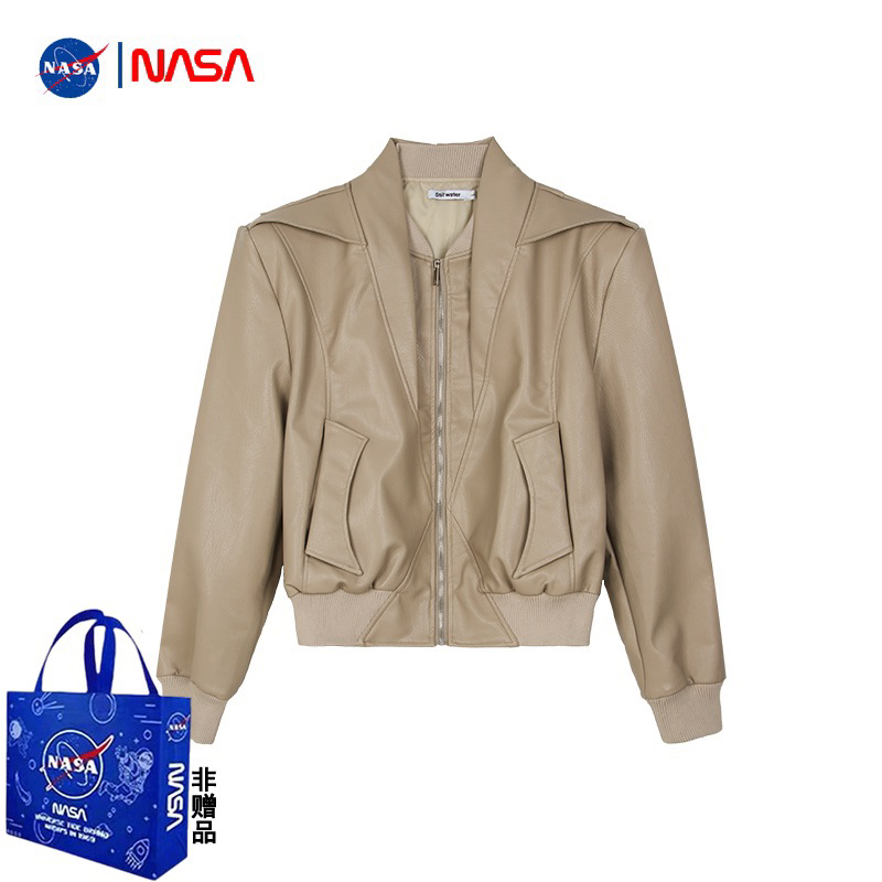 CROPPED LEATHER JACKET - Áo khoác da dáng ngắn unisex thu đông