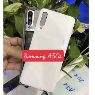 Bộ vỏ zin samsung A50s - kèm cáp nguồn liền âm lượng,kính camera