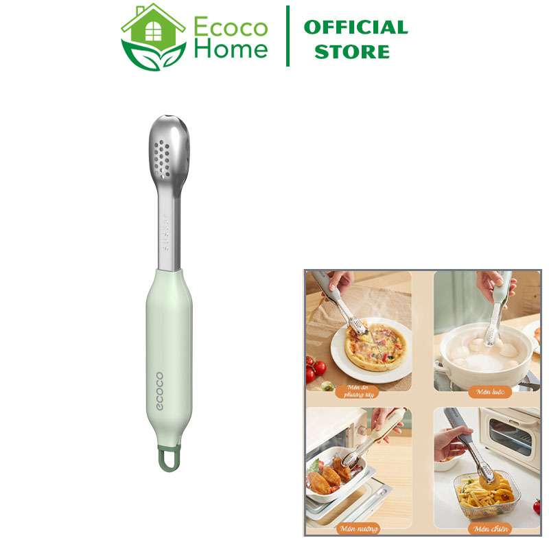 Dụng Cụ Kẹp Gắp Thức Ăn, Gắp Đồ Nhà Bếp Chống Nóng Ecoco E2250