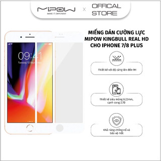 Miếng dán cường lực Mipow Kingbull HD cho iPhone 7/8 Series - Hàng chính hãng