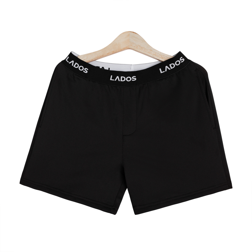 Quần short đùi nam có túi thun dày dặn co giãn LADOS - 14095 cotton, thấm hút, lưng chun cao cấp